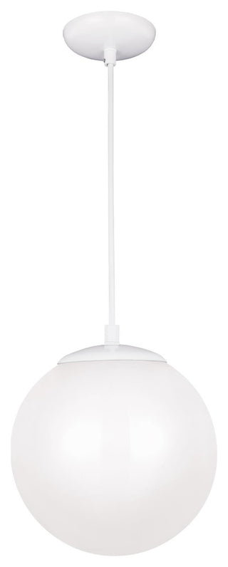 Leo Medium LED Pendant, White