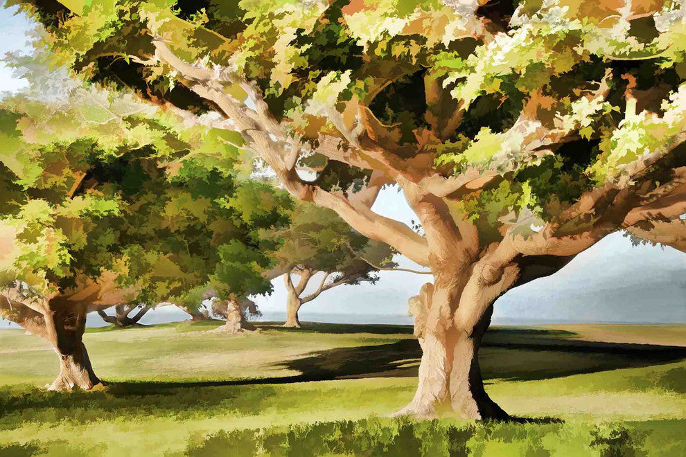 "The Elegance of Trees" Painting Print on Canvas by Robertson