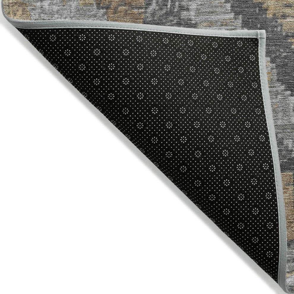 Machine Washable Indoor/Outdoor Chantille ACN1890 Khaki 9' x 12' Rug