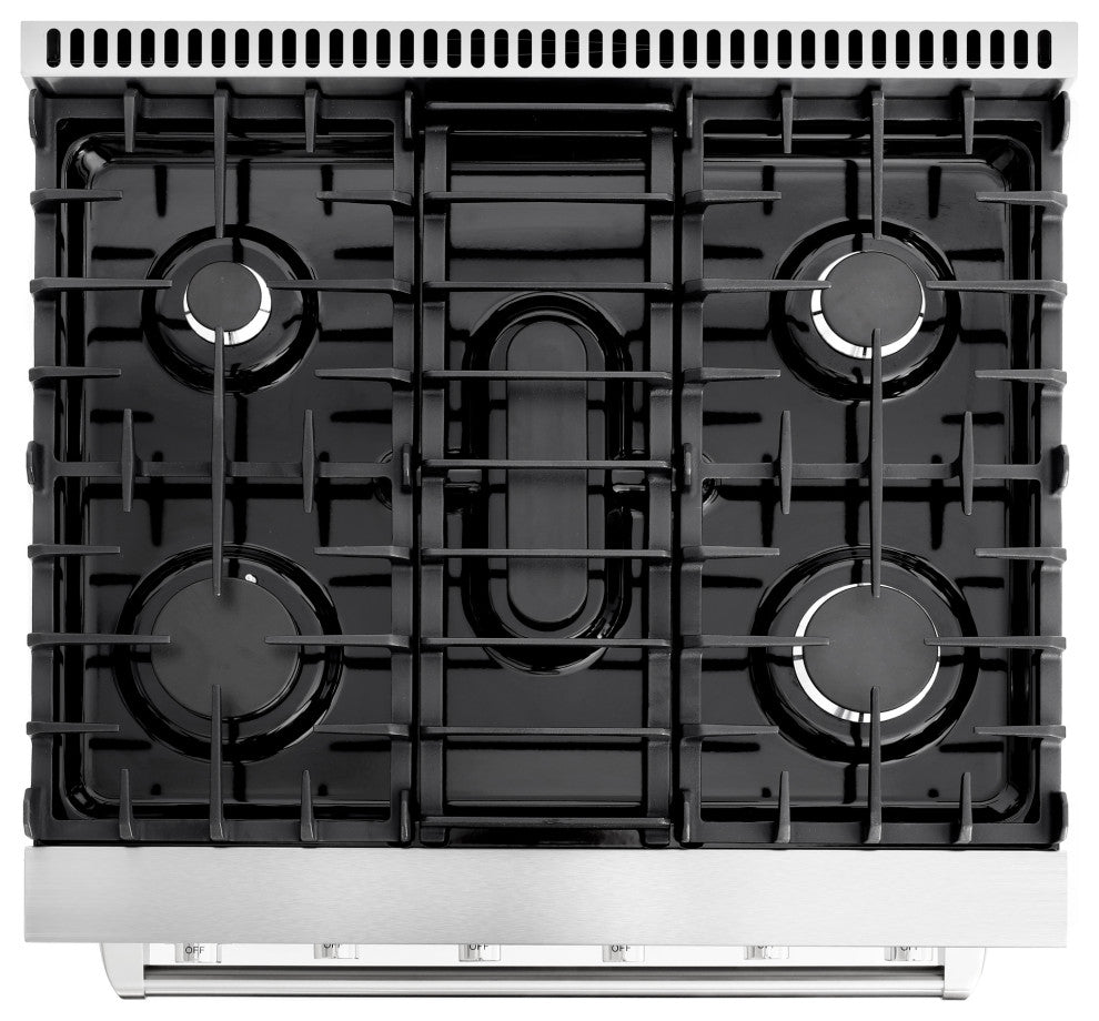 30" Freestanding Range with 5 Gas Sealed Burners & Convection Oven