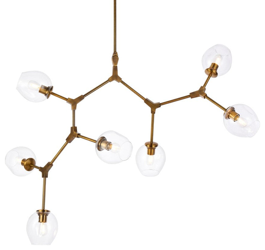 Cerys 7-Light Brass Chandelier