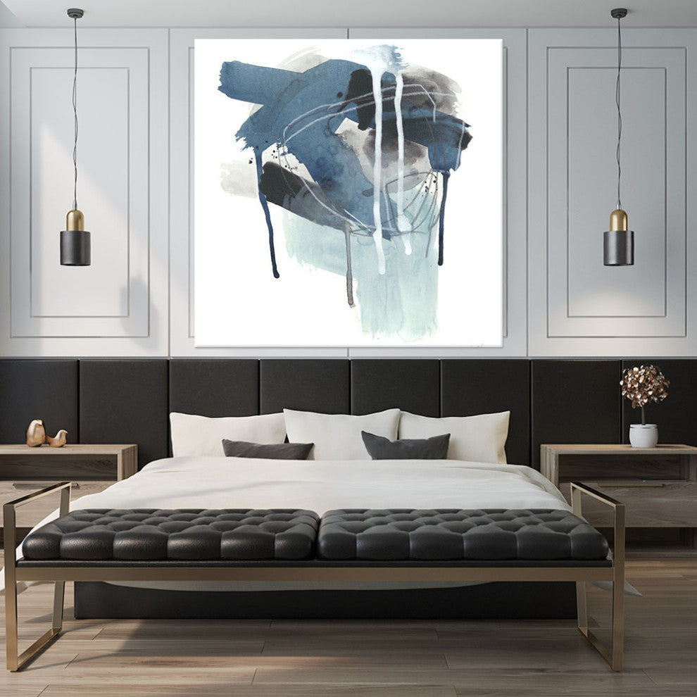 "Incidental Indigo III" Fine Art Giant Canvas Print, 72"x72"