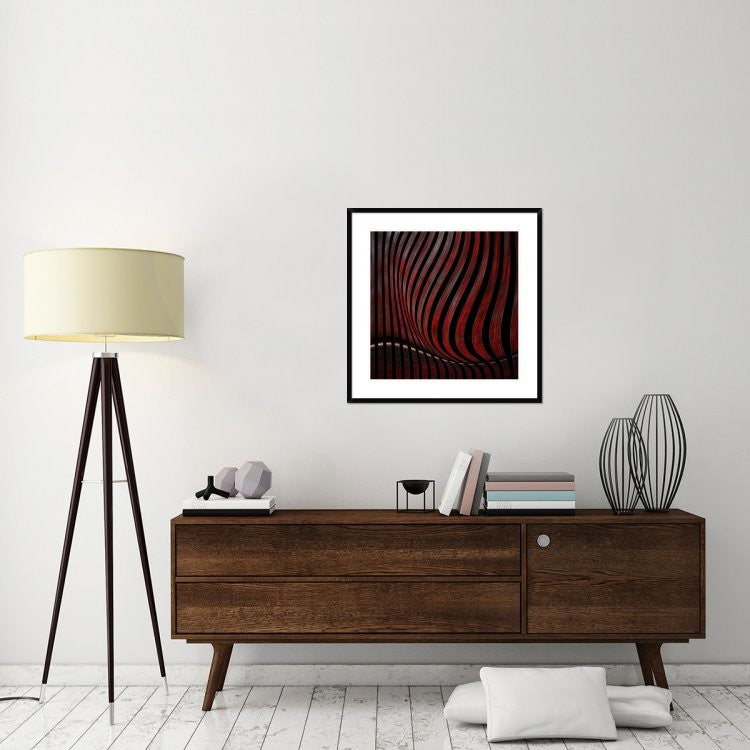 "Optic Illusion" Framed Digital Print by Gilbert Claes, 32"x32"