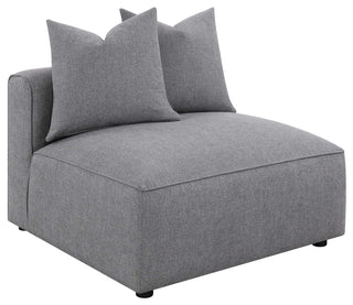 Jennifer 6-piece Upholstered Modular Sectional Grey