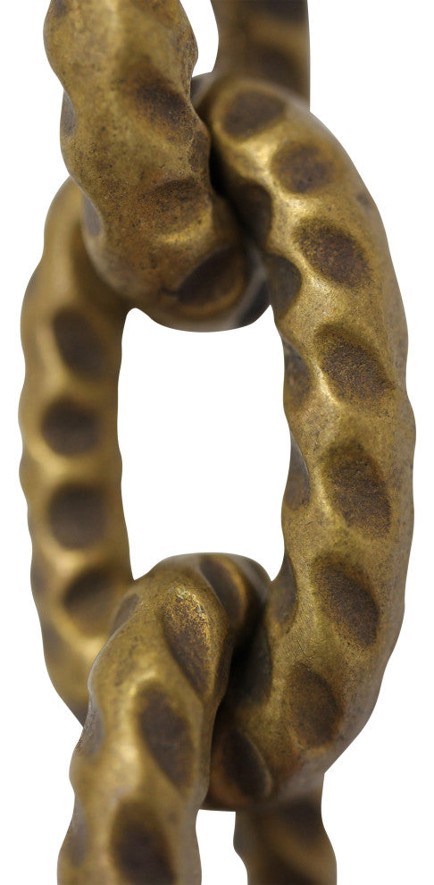 Brass Loop Chandelier Chain, Various Finishes, 2 Sizes, Antique Brass, U35