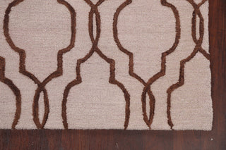 Trellis Contemporary Oriental Area Rug Hand-tufted Wool Carpet 5x8