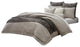AICO Paragon 9 Piece Queen Comforter Set, Taupe