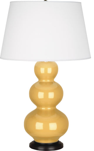 Triple Gourd Table Lamp, Sunset Yellow