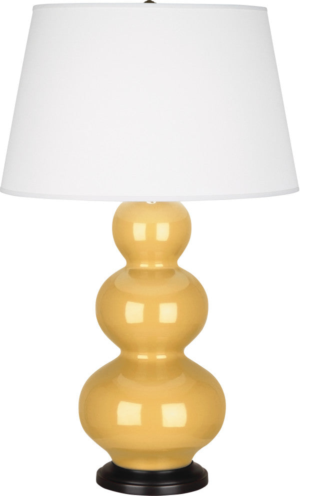 Triple Gourd Table Lamp, Sunset Yellow