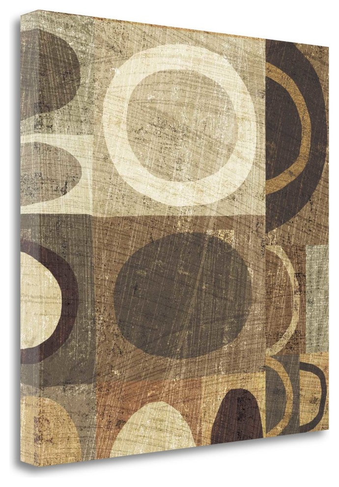 "Modern Geometric Neutral II" By Michael Mullan, Giclee on Gallery Wrap Canvas