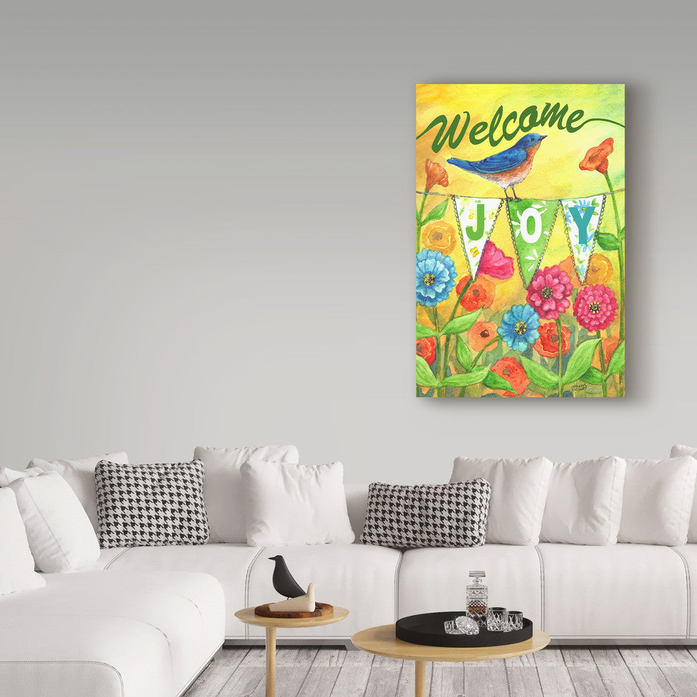 Melinda Hipsher ''Bluebird Welcome'' Canvas Art, 19"x12"