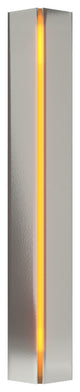 Gallery Small Sconce, Sterling Finish, Amber Glass