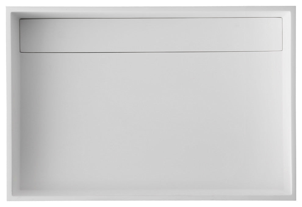 ALFI brand ABRS2014BM Black Matte 20" x 14" Solid Surface Resin Sink