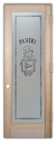 Pantry Door - Piggy Chef - Douglas Fir (stain grade) - 28" x 96" - Knob on...