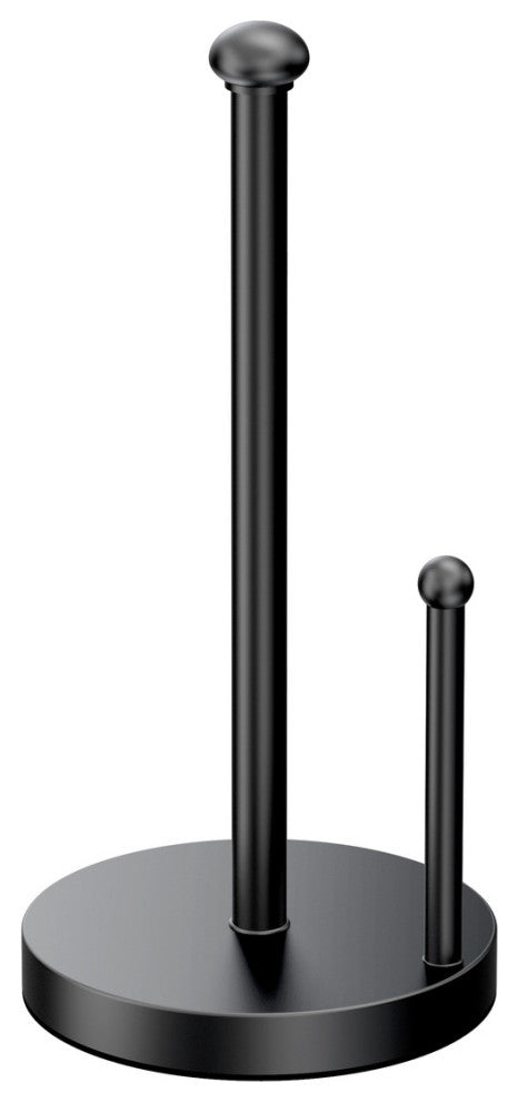 Kitchen Paper Towel Holder Stand, 13.5", Matte Black