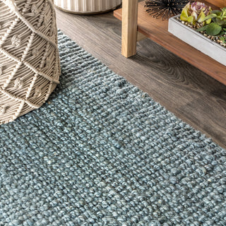 Para Hand Woven Area Rug, Light Blue/Gray, 12 Ft. X 15 Ft.