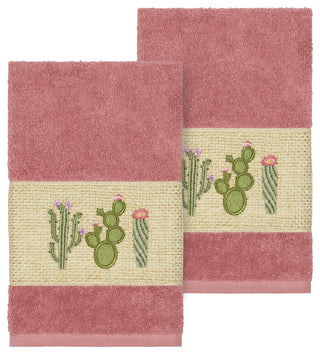 Mila 2 Piece Embellished Hand Towel Set