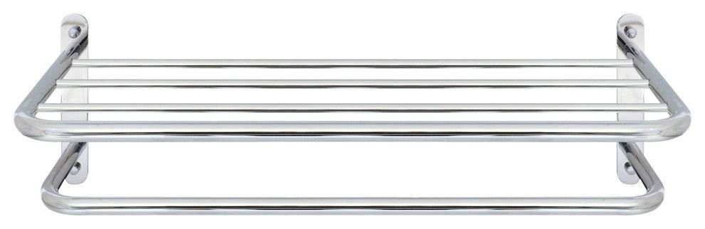 MODONA 24" Commercial Grade Towel Rack SS304 Lifetime Warranty, Polished Chrome