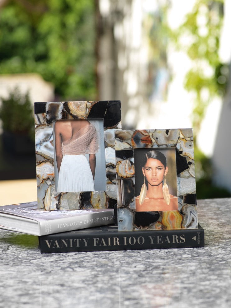 "Bahia" 4" x 6" Agate Picture Frame
