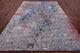 9' 0" X 12' 1" Wool and Silk Hand Knotted Abstract Rug Q12093