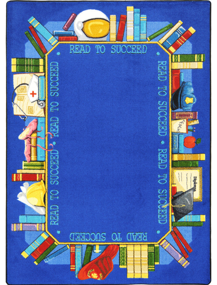 Read To Succeed 5'4" X 7'8" Area Rug, Color Multi