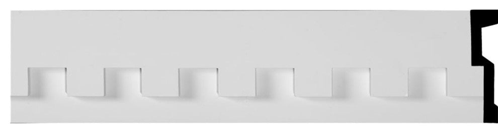 7"H x 1 5/8"P x 94 1/2"L Dentil Panel Moulding