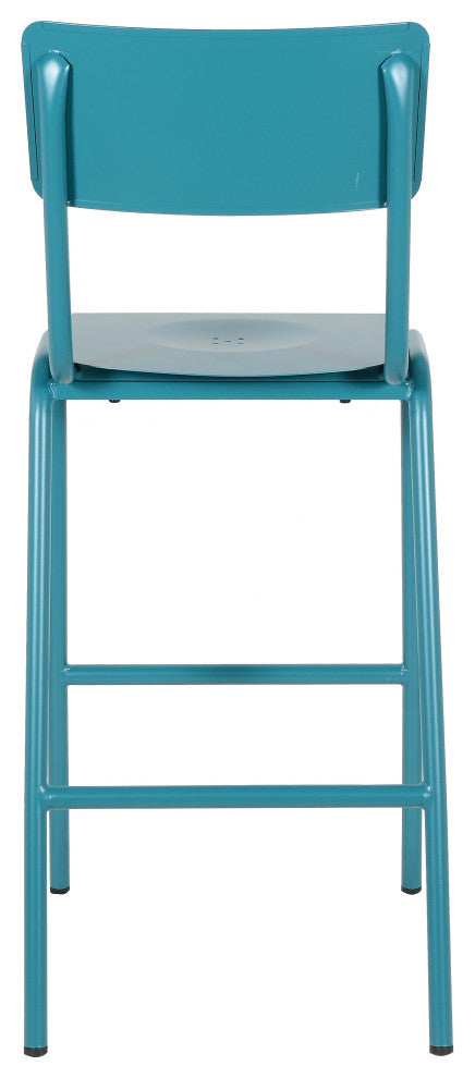 Corrisa 30'' Patio Bar Stool, Frosted Teal (Set of 2)
