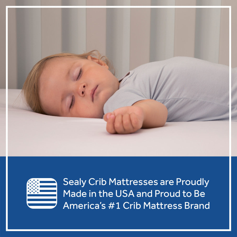 Sealy Baby Posturepedic Grace 2 Stage Hybrid Crib and Toddler Mattress
