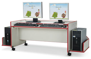 Rainbow Accents Enterprise Single Computer Desk - Teal