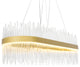 Genevieve LED Chandelier With Medallion Gold Finish