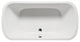 Malibu Placencia Rectangle Soaking Bathtub 66x36x23 Biscuit