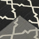 Martinique Lattice Black/ Ivory Indoor/Outdoor Area Rug, 8'6"x13'