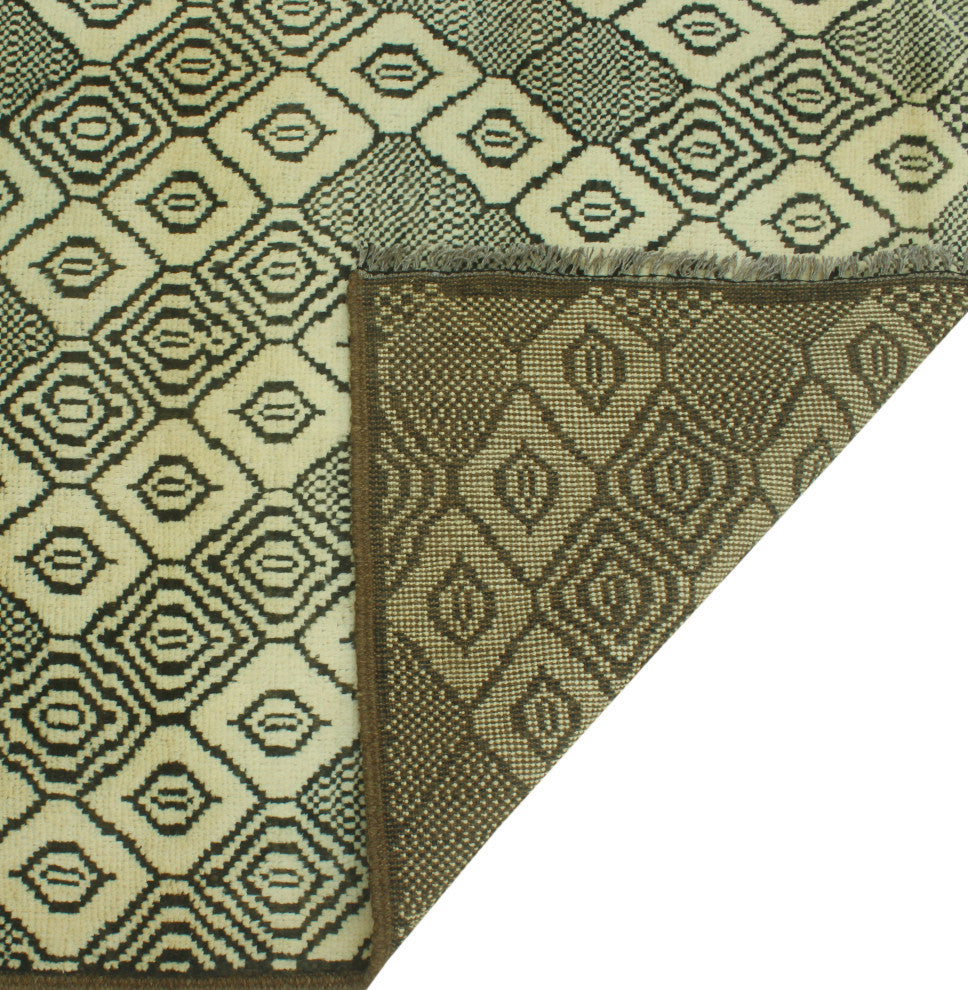 Balochi Cathryn Ivory/Charcoal Rug, 5'2x6'7