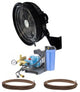 High Pressure, 18" Oscillating Misting Fan, 1 Wall Mount, Unenclosed Pump