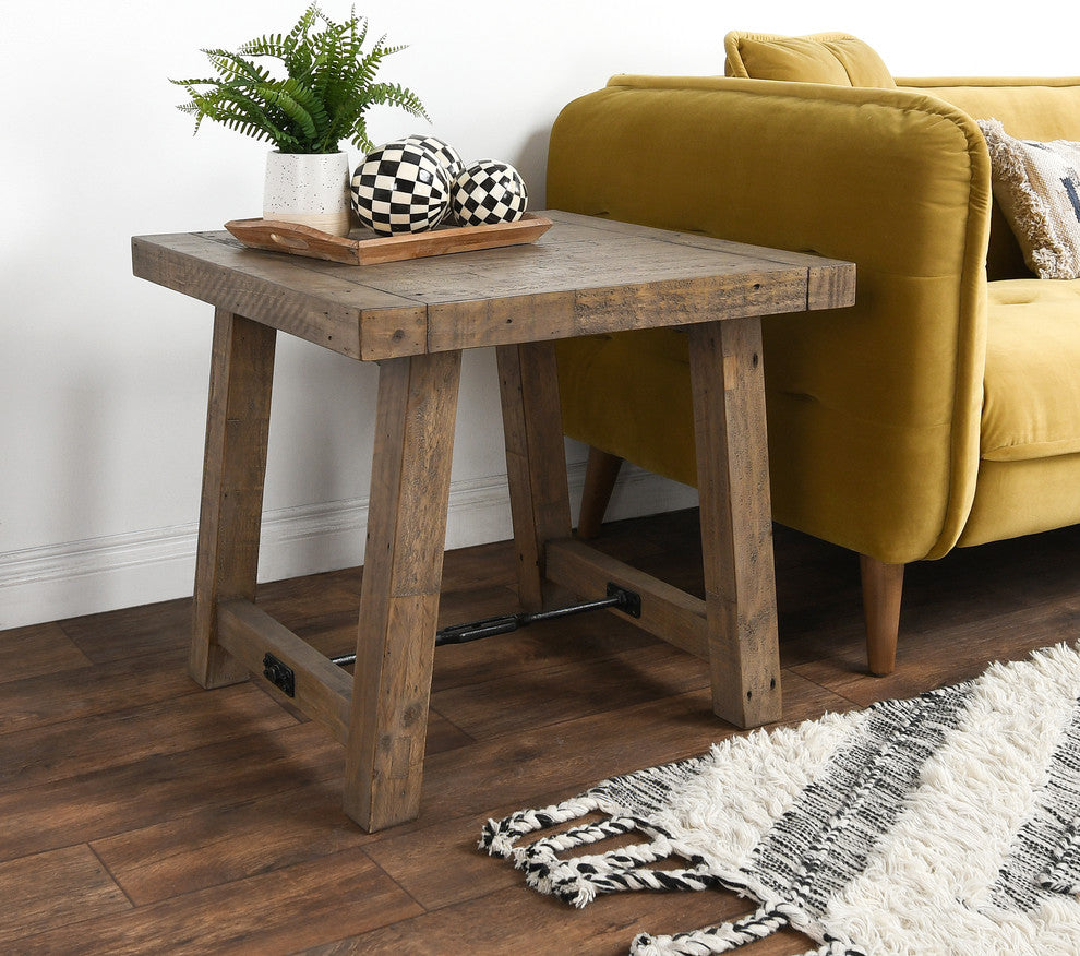 Tuscany Reclaimed Pine End Table by Kosas Home