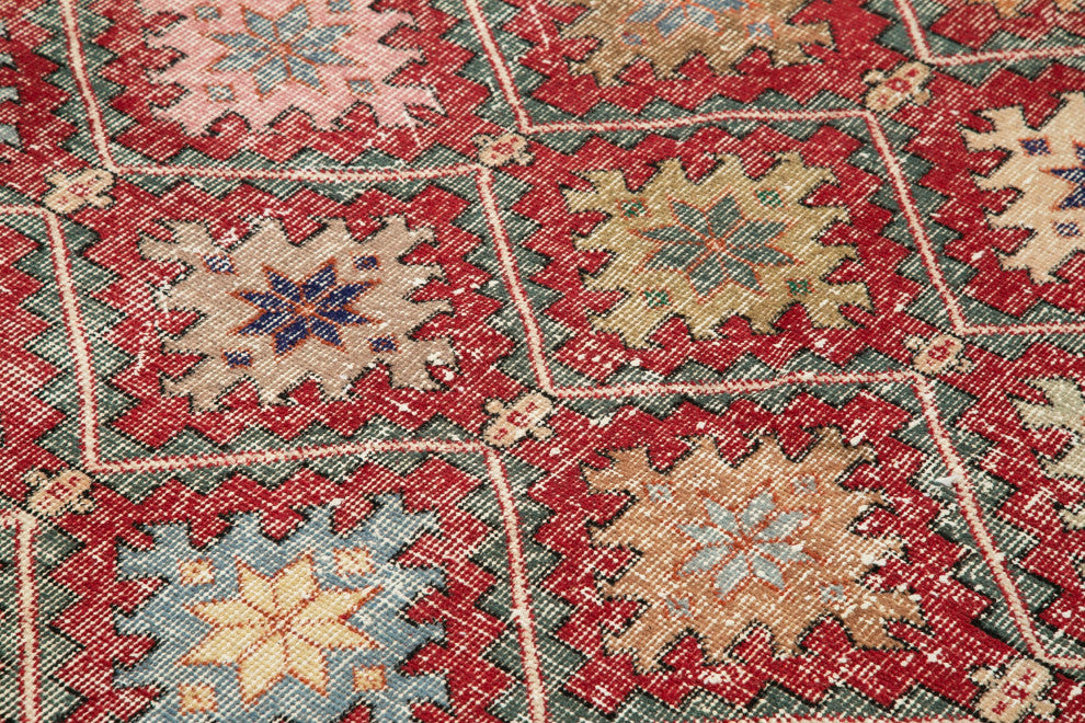 Rug N Carpet - Handwoven Anatolian 5' 1'' x 9' 4'' Rustic Vintage Rug