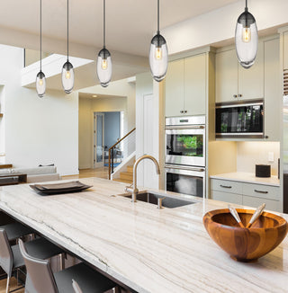 Zlite 651P-MB 1-Light Pendant, Clear