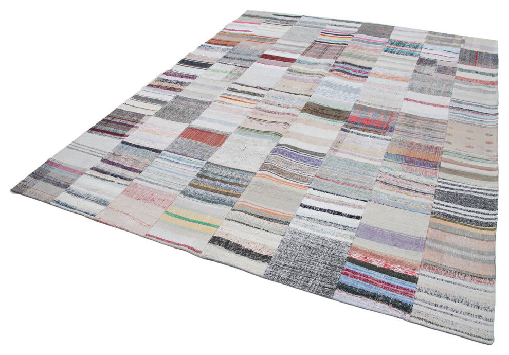 Rug N Carpet - Handmade Turkish 8' 2'' x 10' 0'' Unique Patchwork Kilim Rug