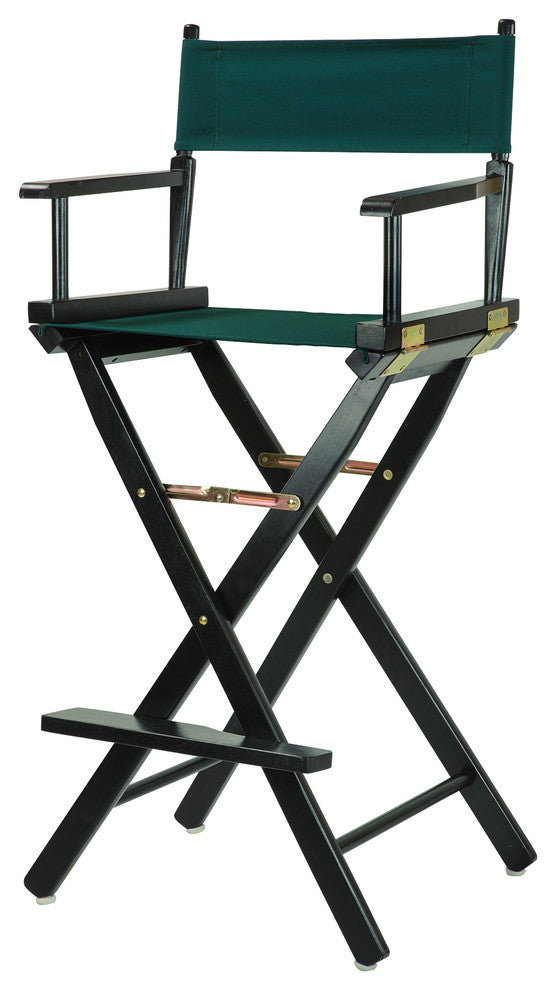 030" Director's Chair Black Frame-Hunter Green Canvas