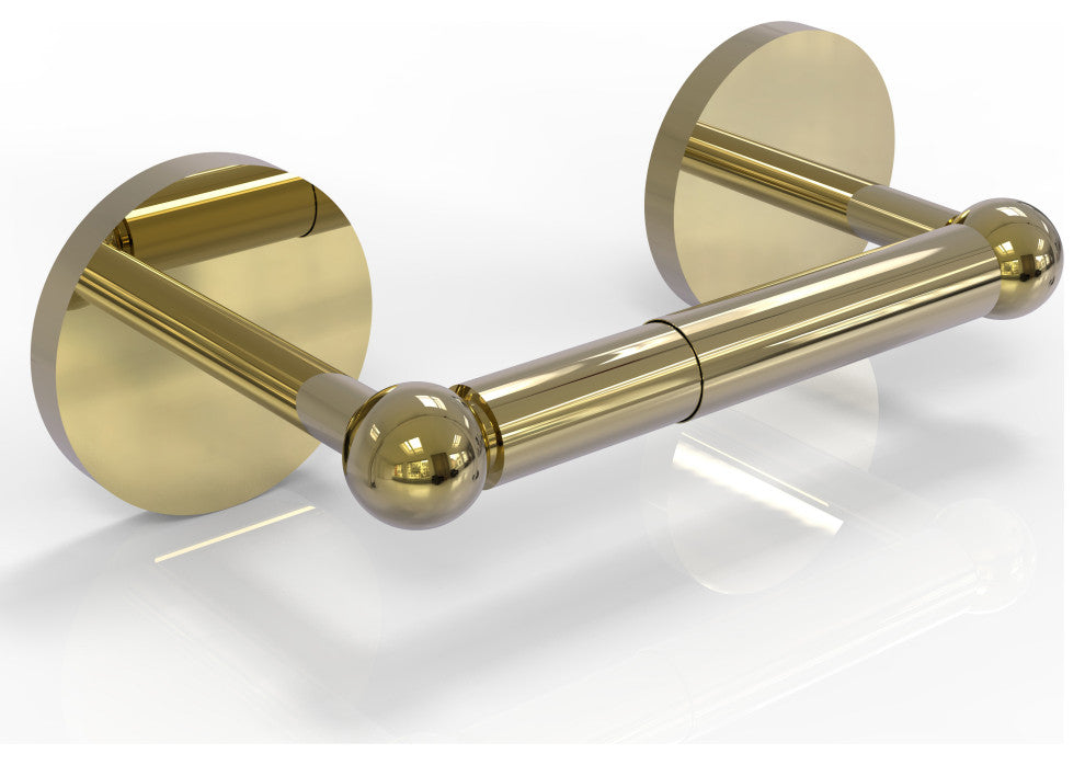 Prestige Skyline 2 Post Toilet Tissue Holder, Unlacquered Brass