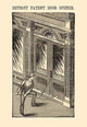 Detroit Patent Door Opener - Gallery Wrapped Canvas Art 28" x 42"