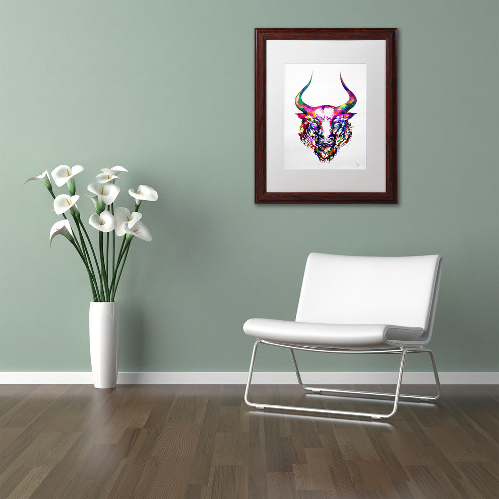 Marc Allante ''Philosopher'' Art, Wood Frame, White Mat, 20x16
