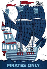"Pirates Only" Painting Print on Wrapped Canvas