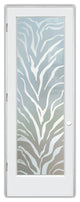 Interior Prehung Door or Interior Slab Door - Tiger Stripes - Primed - 30" x...