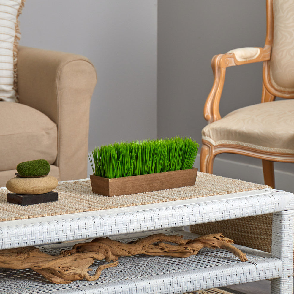 12" Grass Artificial Plant, Decorative Planter