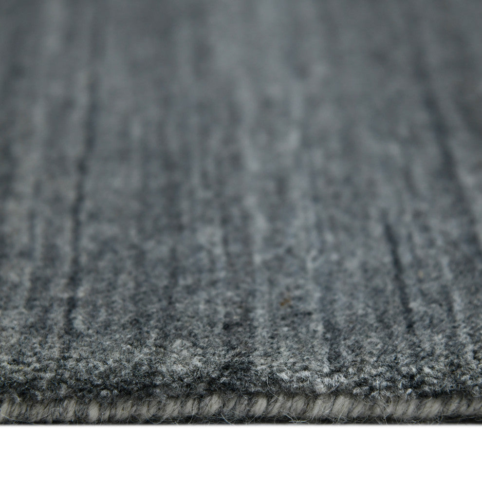 Blend Yorkshire Area Rug, Charcoal, 10' x 14', Striped