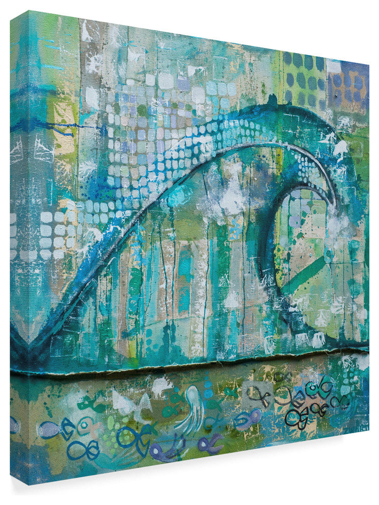 "Wave Fish" by Zwart, Canvas Art