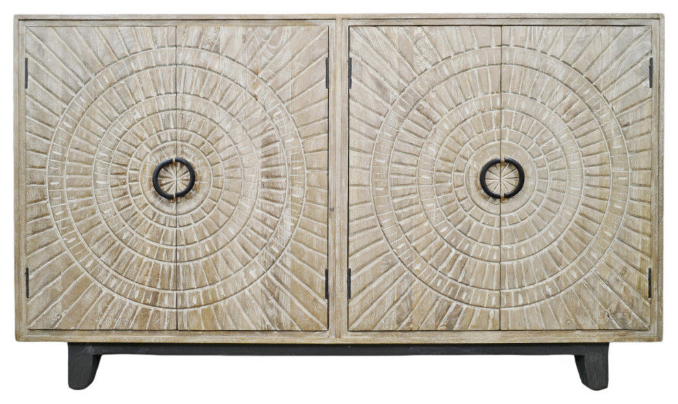 Washed Double Medallion Sideboard