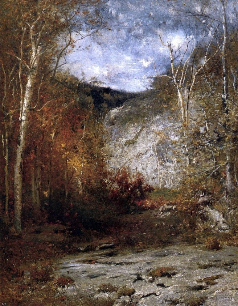 Alexander Helwig Wyant Rocky Ledge Adirondacks Gallery Wrapped Canvas Print
