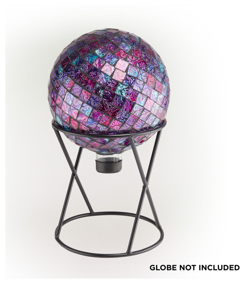 11" Tall Indoor/Outdoor Metal Gazing Globe Display Stand